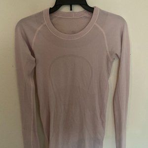 LULULEMON Pink long sleeve athletic top